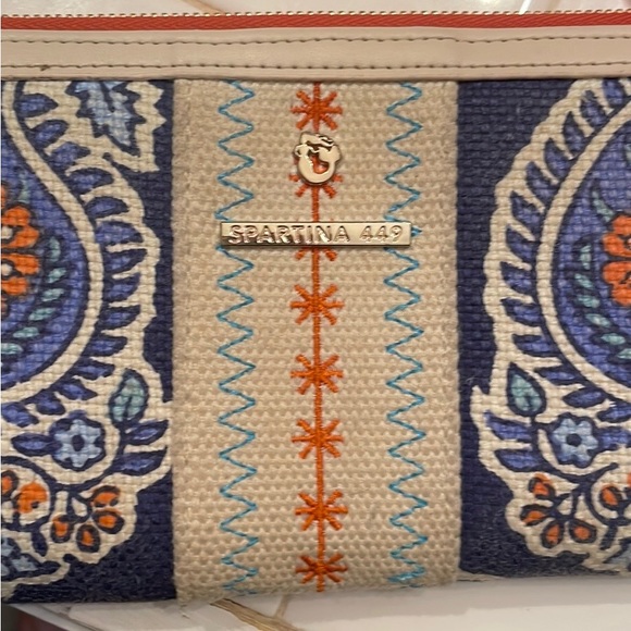 Spartina 449 Boho Zippered Wallet w Keychain - Picture 2 of 6